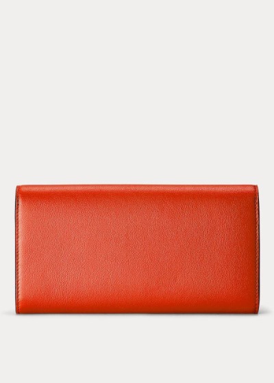 Women's Ralph Lauren Calfskin Hinge-Lock Wallet | 013742CZT